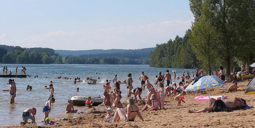 Ferienwohnung Bickel - Am Grossen Brombachsee Spalt Exteriör bild
